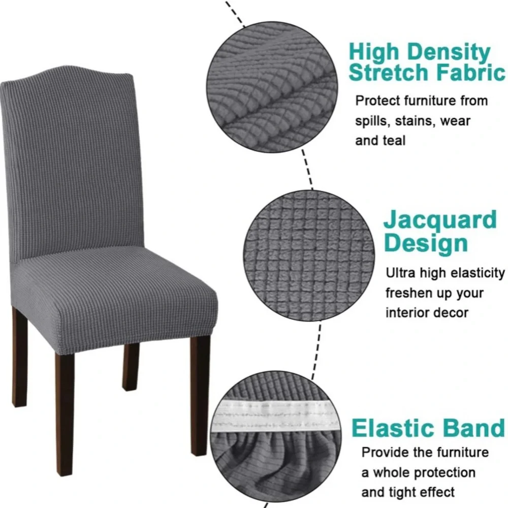Two stretch dining chair slip covers. Brand NEW
